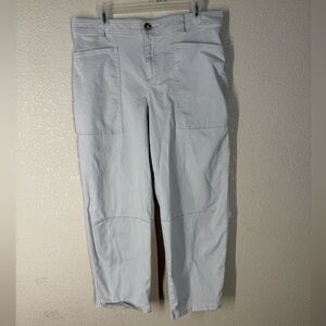Light Khaki Women’s LOFT Barrel Pants sz 10.  Cotton Spandex